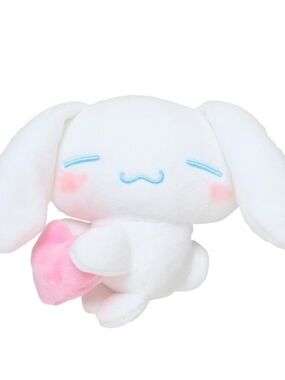 Japan Exclusive Sanrio Plush Pouch & Plush Badge: Cinnamoroll